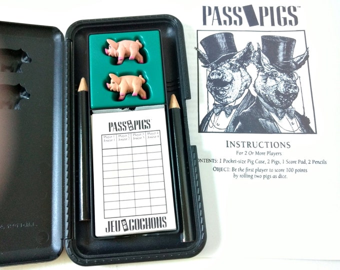 Pass the Pigs 1984 91 Makin Bacon Game Milton Bradley. Etsy