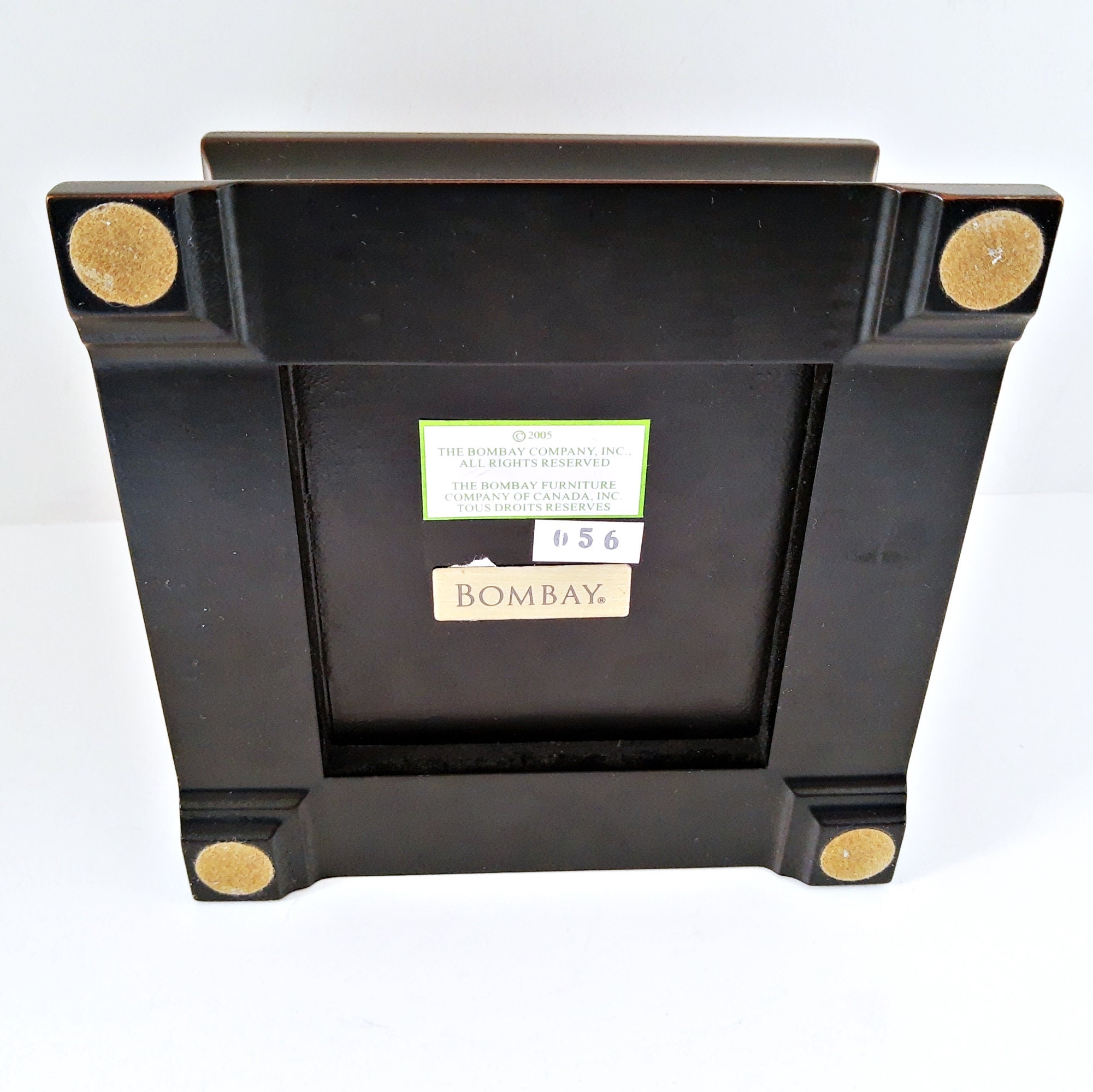 Bombay Company Wood Keepsake Box with lid Black Finish with Etsy