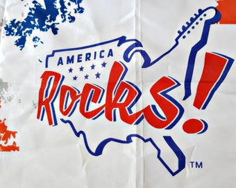 Carnival Cruise Line Bandana, America Rocks Concert Scarf, USA Flag