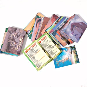 Cartes à collectionner Disney Le Roi Lion Skybox, 86 cartes de l'ensemble de base de 90 cartes, série 1 1994, images couleur, imprimées aux États-Unis Simba Nala