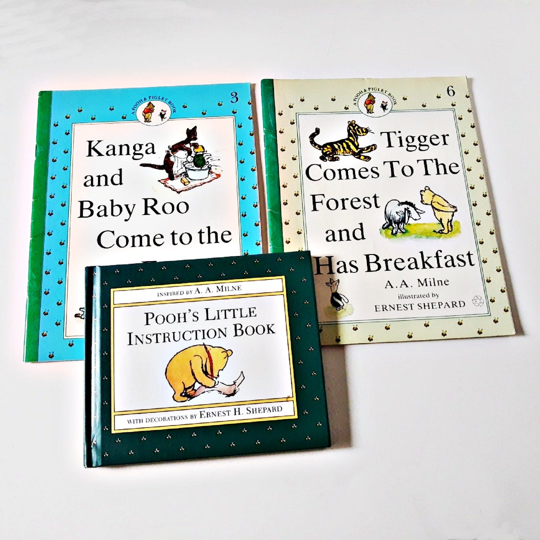 3 Pooh Friends Books, Pooh's Little Instruction Book, Kanga and Baby ...