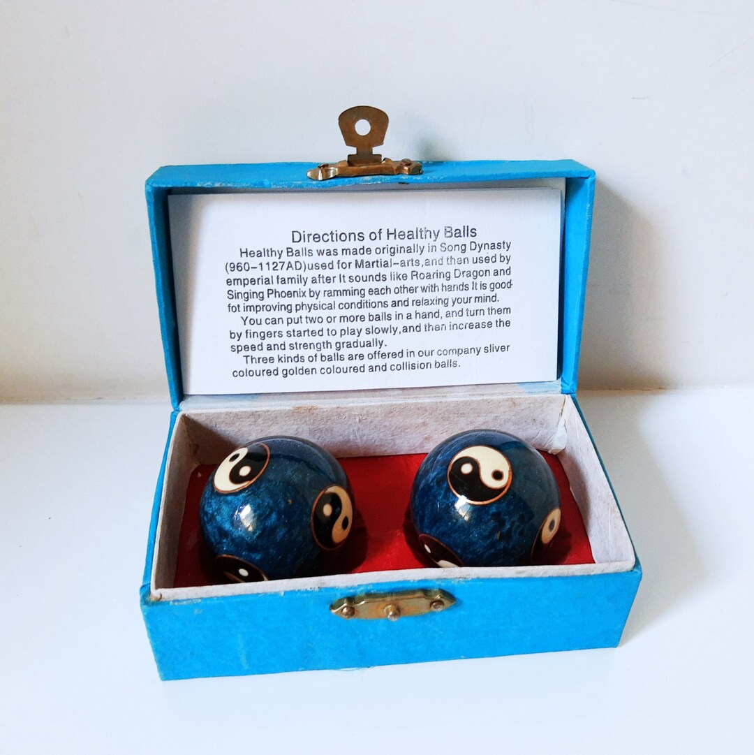 Chinese Stress Balls Massage Therapy Set, Baoding Balls for Exercise