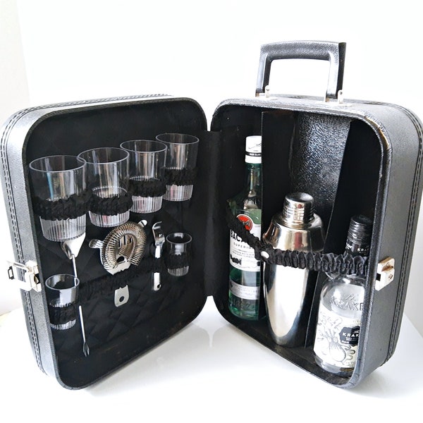 Leather Portable Mini Bar Etsy