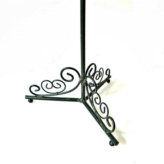 Metal Necklace Tree, stand circle holder,  glass … - image 5