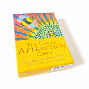 Cartes Loi de l'attraction, 58 cartes Esther et Jerry Hicks, considérablement améliorées, contrôle délibéré, belles cartes, 2 cartes manquantes