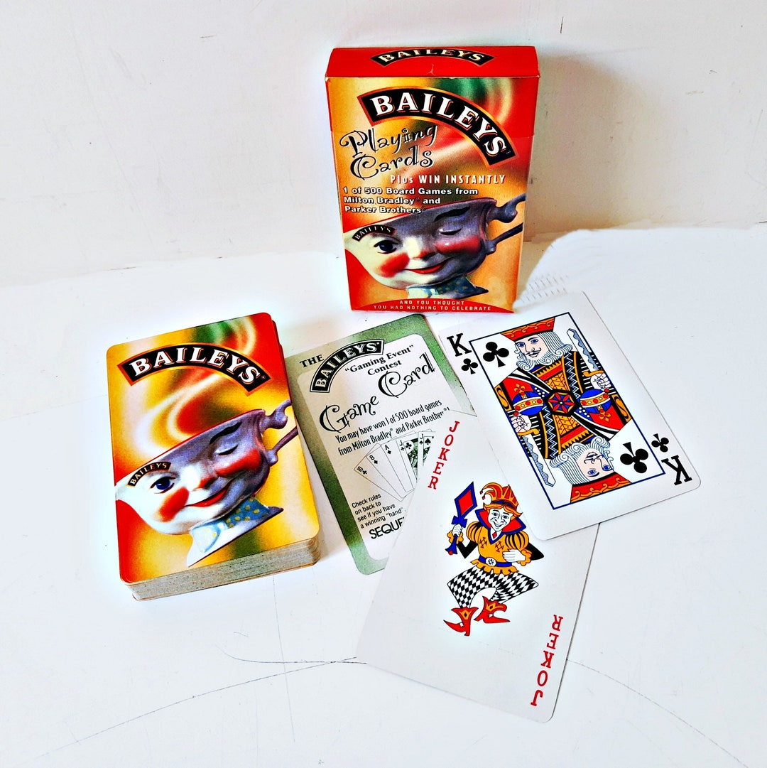Baileys Playing Cards, Vintage Winking Cup, Recipe Card, Like New From ...