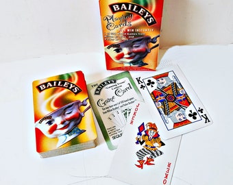 Baileys Playing Cards, Vintage Winking Cup, recipe card, like new from before 2000, Gaming Event Contest