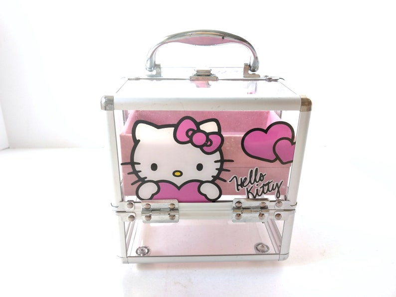 Acrylic Train Case Townley Hello Kitty Sanrio Makeup Organizer See Through Accordion Purse Cosmetic Travel Box Trinket Jewelry Storage - Hello Kitty Vanity Makeup Case Acrylic Train Case Townley Hello Kitty Sanrio Makeup Organizer See Through Accordion Purse Cosmetic Travel Box Trinket Jewelry Storage - Hello Kitty Vanity Makeup Case