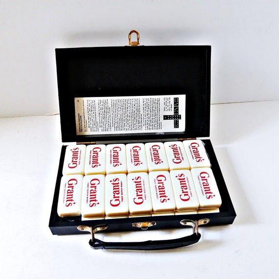 LOUIS VUITTON Travel Domino Set 28 pc. Clear White Monogram case Unused  with box 