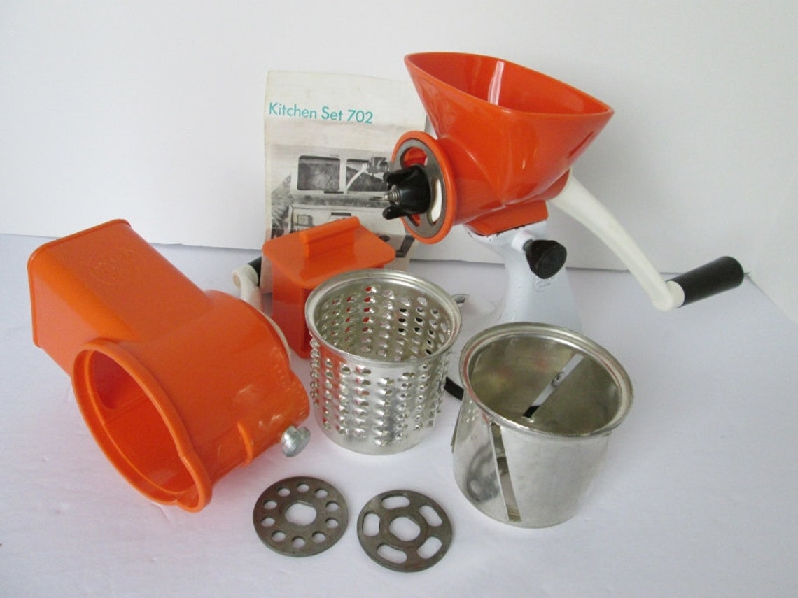 Spong 702 Mincer Slicer Grater Kitchen Set Complete Meat Etsy