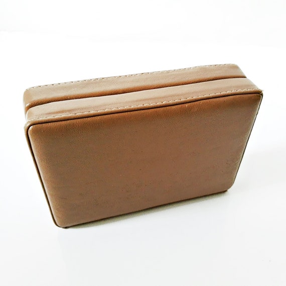 Travel Jewelry Box, Brown Danier Leather, small t… - image 8