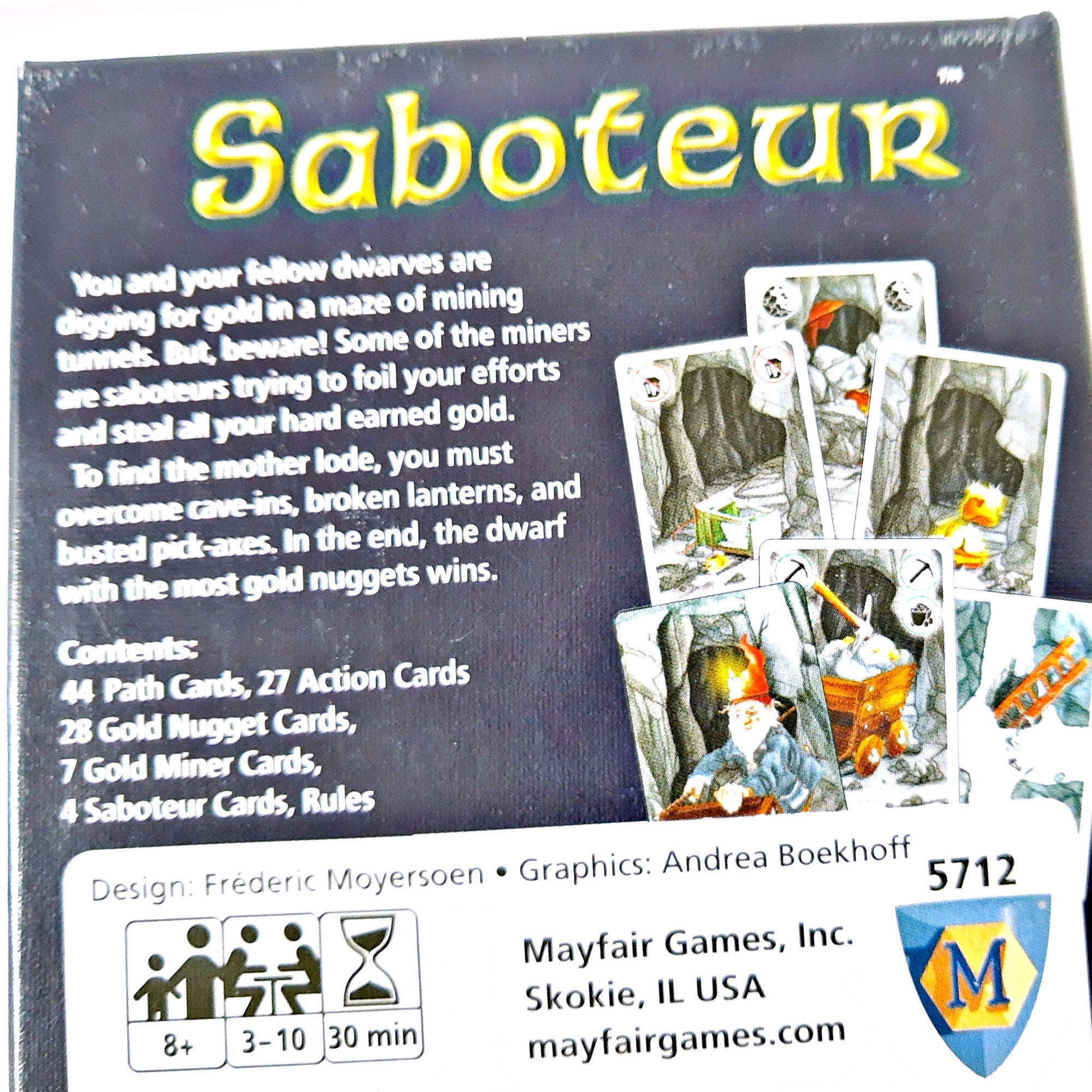 NEW - Saboteur 2 Expansion Set Card Game Frederic Moyersoen Z-Man