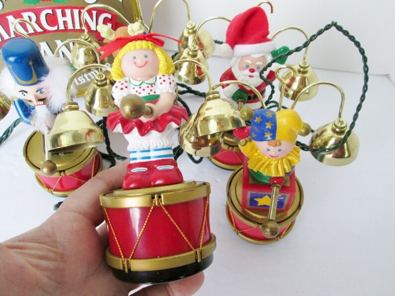 Mr Christmas Santa's Marching Band Mechanical Plays 35 Etsy