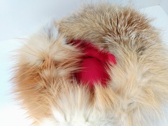 Fluffy Soft Bucket Hat, Golden Brown Fur Hat, Vin… - image 4