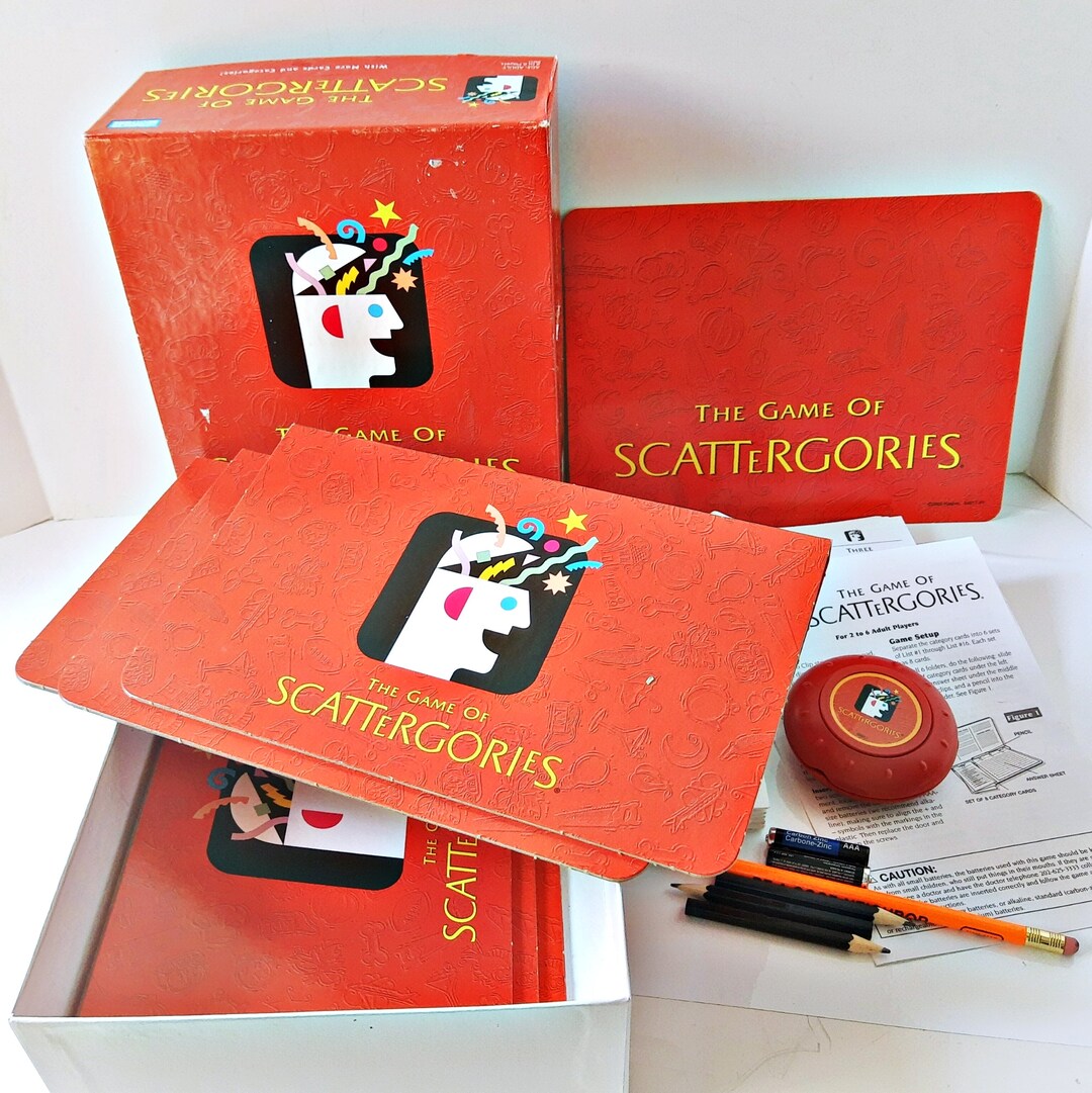 Scattergories Game Complete With 48 Category Cards, Special 20 Sided Die, Fun Electronic Timer