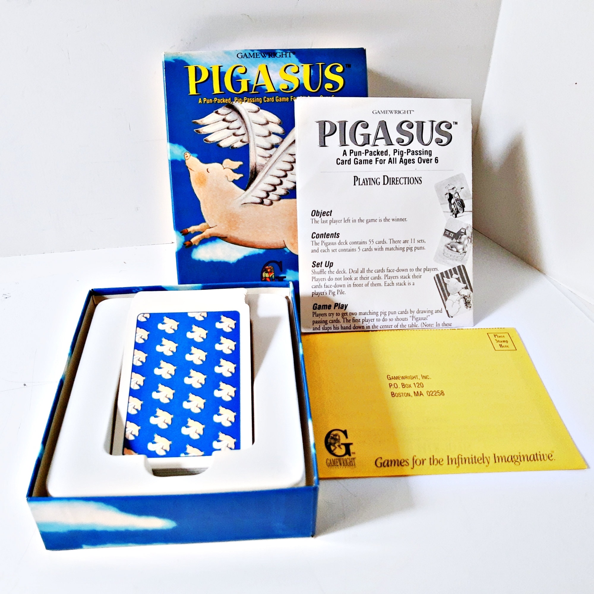 Pigasus Card Game by Gamewright Pig Passing Card Game A Pun - Etsy Australia