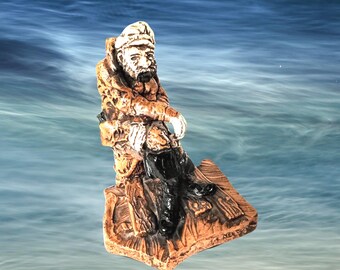 Sculpture « Cowboy Prospector » d'Austin Products, 1973, collection Western Americana, moulée en Durastone.