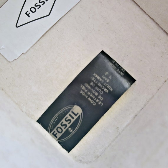 Fossil leather watch box top
