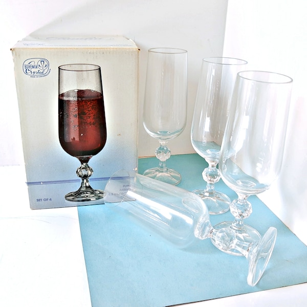 Claudia Bohemia Wine Glasses Etsy