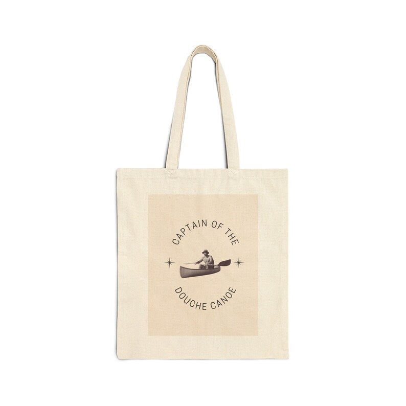 Captain of the Douche Canoe Cotton Canvas Tote Bag - Etsy