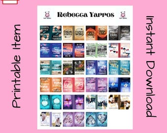 PRINTABLE ITEM, Rebecca Yarros Mini Book Template, Make Your Own Mini Books at Home, Miniature Books, PDF Download and Print