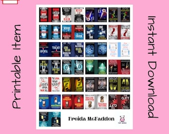 PRINTABLE ITEM, Freida McFadden Mini Book Template, Make Your Own Mini Books at Home, Miniature Books, PDF Download and Print