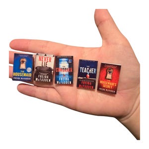 Freida McFadden Handmade TINY Books, Miniature Books, Booktok, 1:12 scale, Book Jars, Book Club, Popular with Kindle Readers, Made to Order