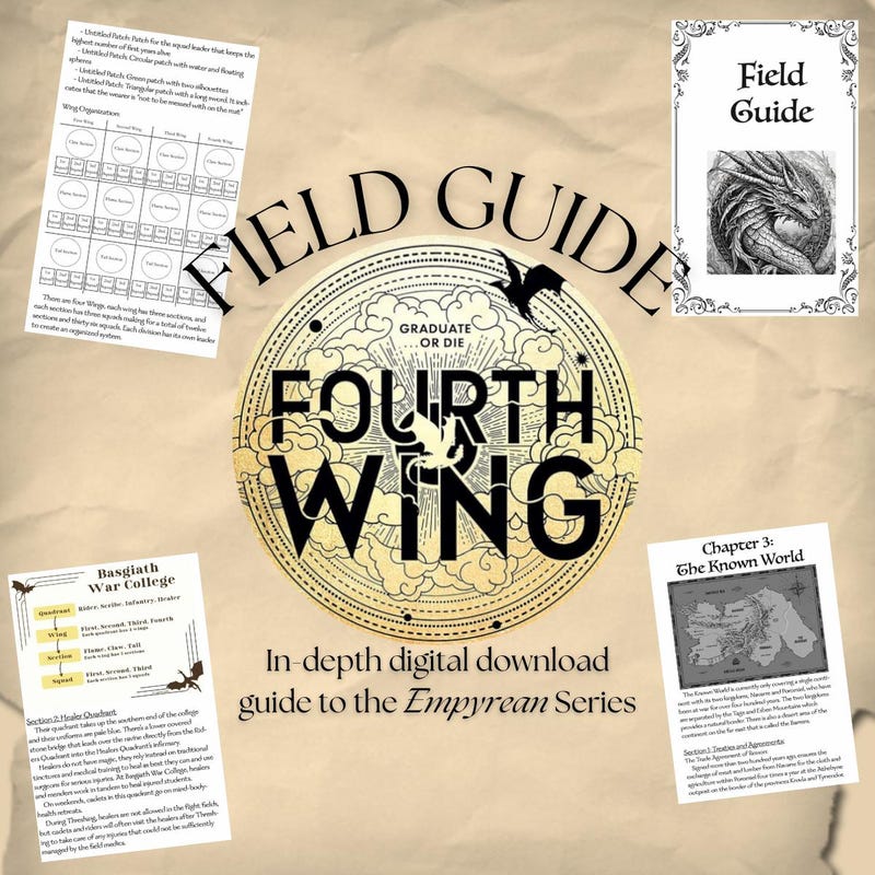 Fourth Wing Overlays - Etsy