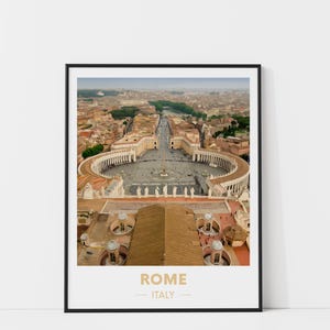 Rome Travel Print, Watercolor Travel Poster, Rome Art Print, Watercolor City Print, Rome Traveler Gift, City Wall Art, Italy Painting, Italy