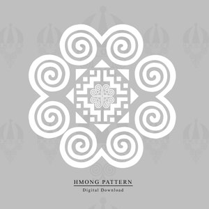 Hmong Pattern Design: Digital Files for DIY Crafts (PNG & JPG)