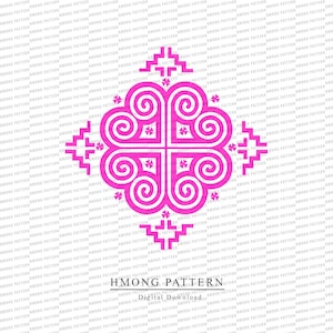 Hmong Pattern Design: Digital PNG Files for DIY Crafts