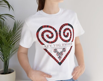 Hmong Heart Spiral design T-Shirt | KUV YOG HMOOB graphic tee