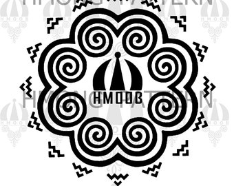 Hmong Pattern Design: Ethnic Cut File (PNG, JPEG, SVG) Digital Download