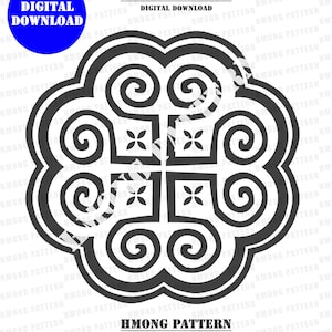 Hmong Design PNG & PDF: Digital File for DIY Crafts