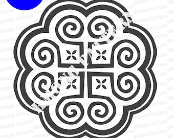 Hmong Design PNG & PDF: Digital File for DIY Crafts