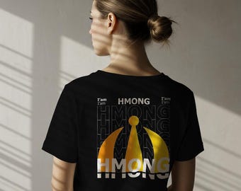 Hmong Pattern Design: Kuv Yog Hmoob PNG (Digital Download)