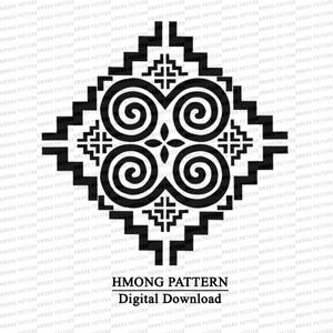 Hmong Design PNG: Digital Files for DIY Crafts (Commercial Use OK, No Print-on-Demand)