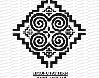 Hmong Design PNG: Digital Files for DIY Crafts (Commercial Use OK, No Print-on-Demand)