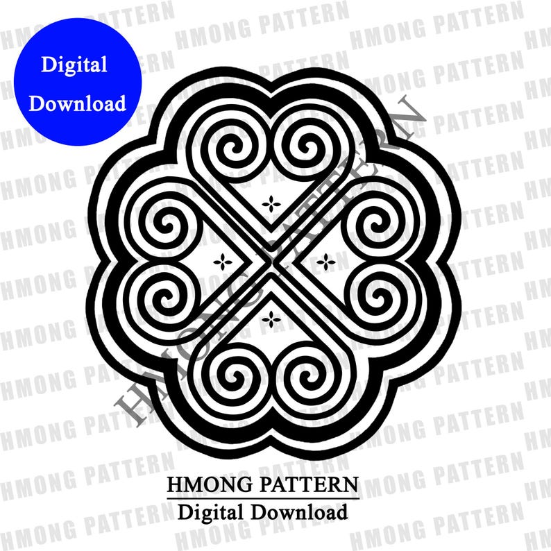 Hmong Design PNG: Traditional Hmong Pattern (digital Download) - Etsy