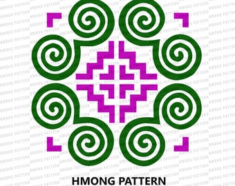 Hmong Design: Digital Pattern Files for DIY Crafts (PNG & PDF)
