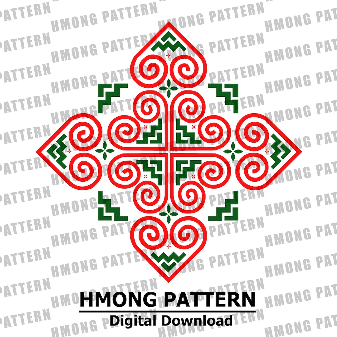 Hmong Pattern Design: Digital PNG Files for DIY Crafts (commercial Use ...