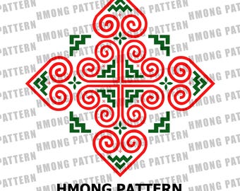 Hmong Pattern Design: Digital PNG Files for DIY Crafts (Commercial Use License)