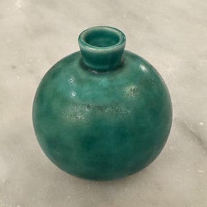 Wilhelm Kåge ARGENTA miniature vase Gustavsberg Sweden Scandinavian 1930s Art Deco design stoneware pottery