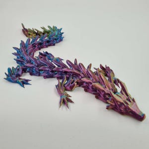 Water Dragon Flexi Articulated Figure - Kids Sensory Toy - Children Fidget Toy - 3D Printed