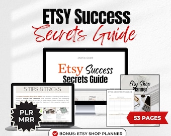 Wie Sie Platz 1 im Etsy Guide Success DFY eBook MRR PLR + Etsy Planner | Meister-Wiederverkaufsrechte, Einzigartige Done-For-You Digital-Produkte zum Weiterverkauf
