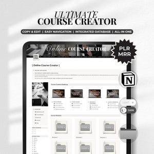 Begripsjabloon voor online cursus maken | Ultieme alles-in-één organisator van het academische leven, studiedashboard, cursusbouwer