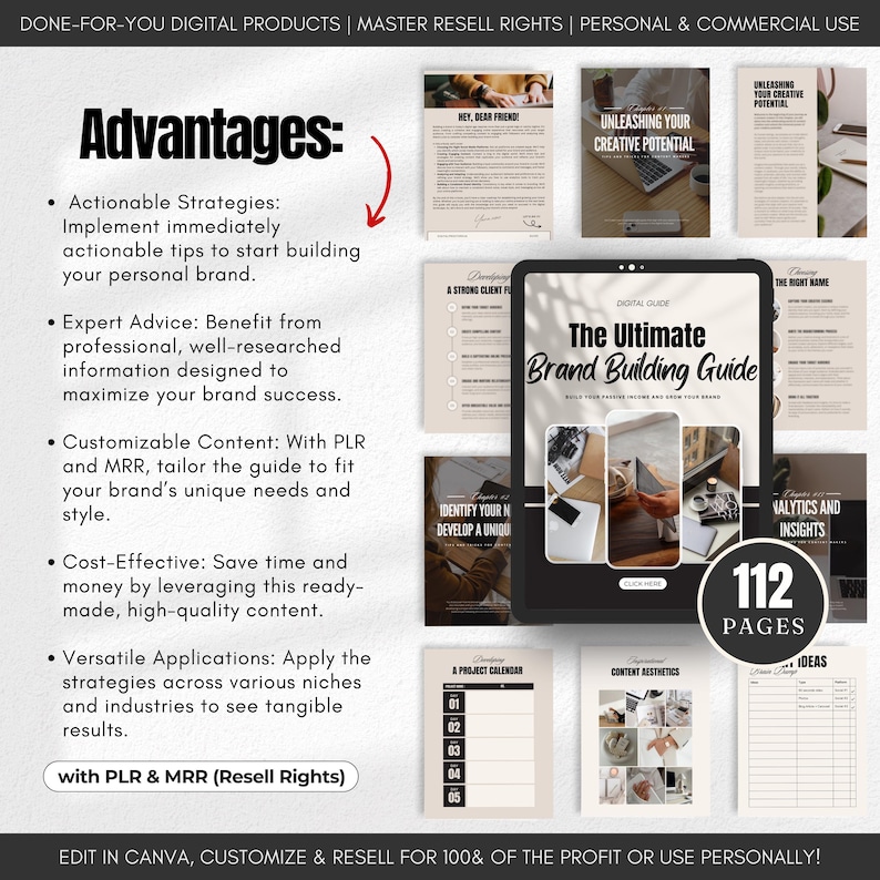 Building Personal Brand Guide | Done For You Ultimate Guide, Branding dfy Digital Product, Personal Brand eBook, Brand Strategy Coaching image 3