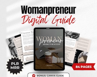 Womanpreneur eBook mrr plr Women Business Guide Done For You | Ultimate Guide Master Resell Rights Mindset for Success, dfy Digital Product