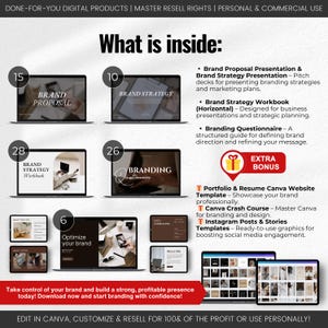Building Personal Brand Template Kit, Branding Bundle DFY Brand Building PLR MRR Guide Brand Strategy, Marketing Proposal, Brand Guidelines bild 3
