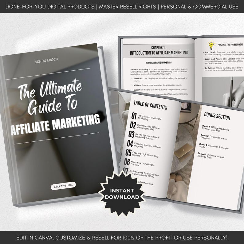 Ultimate Guide to Affiliate Marketing Ebook MRR PLR Resell Rights DFY ...